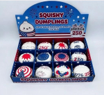 250. USA aastap&auml;ev Liberty pelmeeni Squishy 12 tk kinkekomplekt 1776- Kotkakuju Squishy m&auml;nguasi Pelmeeni stressipall Kinkem&auml;nguasjad brown