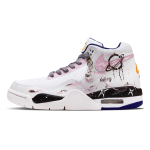 Nike Flight Legacy Steam Planet Slip Resistant Abrasion Resistant Mid top Vintage Basketball Shoes Men's BQ4212-102(Team864-) 40 white