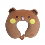 Armas Anime Bubu U-kujuline Padi Pehme Pl&uuml;&uuml;sist Dudu Panda Kaasaskantav Kaelapadi T&auml;iskasvanute Reisi padi L&otilde;unapausi Lennuki Kaelapadi Lapsed pruun