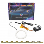 RGB Inglisilmikud Halo R&otilde;ngad Tuled Suunatuledega APP Bluetooth LED Mootorratta &Uuml;mberehitus DRL Autopealamp 12V 24V 1 in 1-60mm
