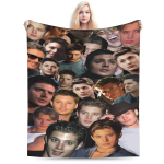 Jensen Acklesi flanelltekk Talvine Dean Winchester Super soe visketekk lastele diivanile voodisse Uudsus voodikate 130x150cm