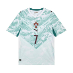 PUMA Cristiano Ronaldo Portugal 2026 v&otilde;&otilde;rsil m&auml;ngija s&auml;rk 'PUMA White Green Lagoon' Meeste 788146-77 XL white