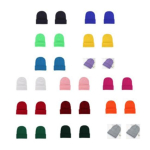 30 tk kootud m&uuml;ts soojad talvem&uuml;tsid unisex lastele pehme hubane mitmev&auml;rviline ribilise servaga pealuu m&uuml;ts poistele t&uuml;drukutele kootud m&uuml;tsid (15 v&auml;rvi) 1 Set pink