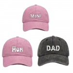 ISA EMA MINI Tr&uuml;kitud isa ema mini Armastus M&uuml;tsid Pesus puuvill Reguleeritav Vanem-Unisex Basepalli m&uuml;tsid Spordikiled M&uuml;ts Mehele Naisele