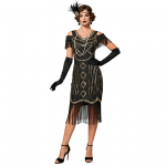 Naiste 1920ndate Kleit V-kaelusega Kleit R&otilde;&otilde;msad 20ndad Great Gatsby Kleit &Otilde;htukleit Kokteilipidude Kleit Litrite, P&auml;rlite ja Tuttidega &Auml;&auml;risega Flapper Kleit Naistele S