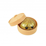Hiiglaslik Litritega Pelmeeni Squishy Stressipall 4 tolli Kuldne L&auml;ikiv Kringli Disain Aurutuskasti, Pehme Pigistatav Fidget M&auml;nguasi &Auml;revuse Leevendamiseks, T&auml;iuslik