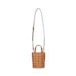 MCM Aren kunstnahast, veisenahast kott-kott, &uuml;hes &otilde;las kandev k&auml;ekott, mini, unisex, konjakipruun Basic Set (Bag + Dustproof Bag) pruun