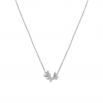 Swarovski LILIA Liblikaga Ripats Kaelakee Imitatsioonkristall Kaelakee Naiste Valge 5636421 valge