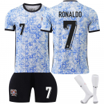 (#7 RONALDO) 24/25 Portugali v&otilde;&otilde;rsiljees jalgpalli s&auml;rk lastele ja t&auml;iskasvanutele 16 sinine
