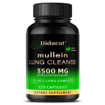 Didacat T&otilde;mmis Kopsude Puhastamiseks Toidulisand, 120 Kapslit 120 Capsules