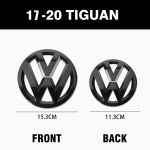 2 tk Volkswagen VW Tiguan 2017 2018 2019 2020 jaoks Autotarvikud Ei m&otilde;juta ACC-d Auto Esiv&otilde;re Embleem Tagumine Pagasiruumikaas VW Tiguan 2017-2020 gray