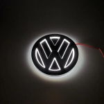 4/5D 11cm VW Logo Valgus LED Tagumine Embleemi Valgus Eesmise Grilli jaoks Volkswagen Bora Golf Jetta POLO MAGOTAN Passat B7 Autologo Valgus black