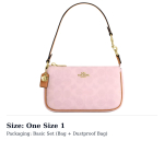 COACH Nolita kunstnahast v&auml;ike k&auml;ekott-pouch naistele kirsipuu roosa CDW31-IMPO One Size 1 white