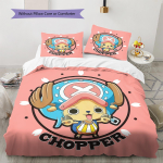 ONE PIECE Tony Tony Chopper Mugav tekikott - Pehme, Laste voodipesu kingitus, Saadaval mitmes suuruses -HE111 EU Single 135*200cm/53x79in 3pcs white