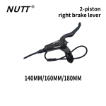 NUTT H&uuml;draulilised ketaspidurid Elektrijalgratastele/T&otilde;ukeratastele 4-kolvilised/2-kolvilised valikud 140/160/180 suurustes - Jalgrattapidurid 2 right black