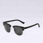 VEITHDIA Unisex alumiinium-magneesium polariseeritud vintage prillide tarvikud p&auml;ikeseprillid meestele naistele must