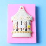 Silikoonvorm Merry-go-ring kujuga DIY Fondant saia k&uuml;psised &scaron;okolaadivormi koogi kaunistamiseks