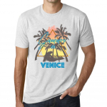 Meeste vintage tees&auml;rk Graafiline T-s&auml;rk Summer Triangle Venice Vintage valge XS anti-flash valge v&auml;rv