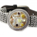 Les Tr&eacute;sors De Lily [H9836] &ndash; disainerk&auml;ev&otilde;ru 'Babouchka' beež h&otilde;bepruun pruun