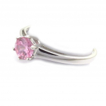 Solitaire Argent &Oslash; 5 mm rose 52 Heleroosa