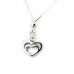 Les Tr&eacute;sors De Lily [N3014] - Collier Argent 'Love' blanc argent&eacute; (rhodi&eacute;) h&otilde;be