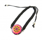 Les Tr&eacute;sors De Lily [N7306] - Bracelet shamballa 'Kilimanjaro' rose violet Heleroosa