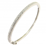 Les Tr&eacute;sors De Lily [P2396] - Bracelet Argent 'Rivi&egrave;re de Diamants' Blanc (rhodi&eacute;) - 60 mm 3 mm h&otilde;be