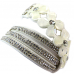 Les Tr&eacute;sors De Lily [P5366] &ndash; Elevandiluuvalge Sissi disainik&auml;ev&otilde;ru (2 p&ouml;&ouml;ret) valge