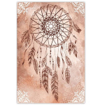 Les Tr&eacute;sors De Lily [Q3249] - Toile 'Boho' marron (Dreamcatcher) - 60x40 cm pruun