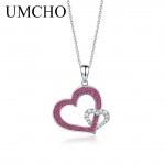 UMCHO Glitter Heart Chain kaelakee ripatsid naistele pulma-aastap&auml;eva s&uuml;nnip&auml;evapeo kingitus