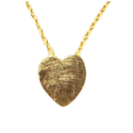 7bis [R1487] - k&auml;sitsi valmistatud kullast k&auml;ev&otilde;ru  Love  - ​​7x7 mm kuld