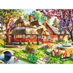 5D DIY teemantmaal  Aed ja maja  Tikand Ristpistes 5D Kodukaunistuse kingitus 20X30CM