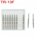 10 tk Dental Diamond Burs Drill Hambaravi Dia-puurid kiirele k&auml;siinstrumendi k&auml;epideme l&auml;bim&otilde;&otilde;duga 1,6 mm peen TR-13F