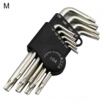 9 tk Torx L-kujuline kuuskantv&otilde;tme v&otilde;tmev&otilde;tme jalgratta remondi k&auml;sit&ouml;&ouml;riistade komplekt M