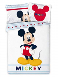 Mickey voodipesukomplekt - Tekikott 140 x 200 140x200 valge