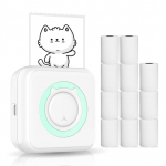 Allinone fotoprinter Multifunktsionaalne kaasaskantav printer Juhtmeta Instant Mini Printer Support BT sinine