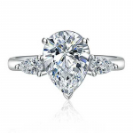 SACE GEMS Klassikaline vasesulamist tsirkoonist s&otilde;rmus Naiste ehted Pulmalubaduse peokingitus Open roosa