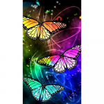 DIY loom diamante bordado 5D diamante pintura colorida mariposa punto de cruz rhinestone arte mosaico decoraci&oacute;n del hogar Full Round 20x30CM