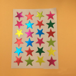 10 tk/komplekt Kuldne h&otilde;be Viieharulised t&auml;rniga auhinnakleebised Lastele Viie t&auml;rni v&auml;ikesed kleebised Armsad &otilde;pilaskleebised 9.5*12.5cm