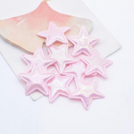 50 tk 30 mm polsterdatud s&auml;delev riie Star aplikatsioon isetegemise jaoks k&uuml;barad riided kanga &otilde;mblemine plaastrid peakatted juukseklambrid vibu kaunistustarvikud roosa