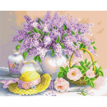 5D t&auml;ispuur, &uuml;mmargune teemantmaaling lillede tikandid lilla lavendel kivikividest kodukaunistus Full Round 20x30CM