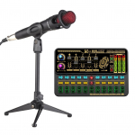 SK500 kaasaskantav reaalajas helikaardi h&auml;&auml;levahetaja helimikseri komplekt koos mikrofoni mikrofonialuse k&otilde;rvaklapiga Sound Card Kit