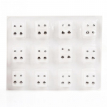 12 paari kuldset valuvabad steriilsed k&otilde;rvaaugud k&otilde;rvar&otilde;ngad, relva augustaja t&ouml;&ouml;riistakomplekt h&uuml;poallergeenne mini 3 mm CZ naastud ehted &uuml;hekordselt kasutatav