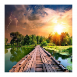 DIY 3D Teemantmaal Maastiku Tikand Ristk&auml;sit&ouml;&ouml; Kodukaunistus Full Round 20x20CM