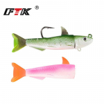 FTK kala t&uuml;&uuml;p pliipea, pehme kala 5,5 cm10 g 7,5 cm 25 g 11 cm 45 g maantee alams&ouml;&ouml;t v&auml;nt konks Kunstlik pehme kala biooniline s&ouml;&ouml;t 5.5CM-10G-001
