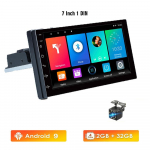 Icreative 1 DIN reguleeritav universaalne autostereo raadio Android 7 tolli puuteekraan FM neljatuumaline GPS-navigatsioon Carplay Android Auto multimeedia 1+16GB