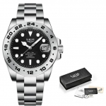 LIGE Simple Fashion meeste k&auml;ekellad Sport Quartz k&auml;ekellad Luksuslik roostevabast terasest kell helendav veekindel k&auml;ekell
