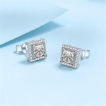 Isiksus Mood 100 % 925 Sterling Silver Square N&otilde;elk&otilde;rvar&otilde;ngad Kihlus Pulmad Daamid Pulmapidu Peened ehted 1 carat