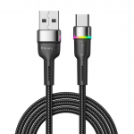 Essager 3A USB Type C kaabel mobiiltelefoni mobiiltelefoni laadija kiirlaadimisjuhe Xiaomi 11 12 Poco F3 Realme Huawei Oneplus andmejuhtme jaoks 1m must