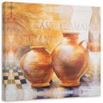 L&otilde;uenditr&uuml;kk Still Life Abstraction 30x30 oranž